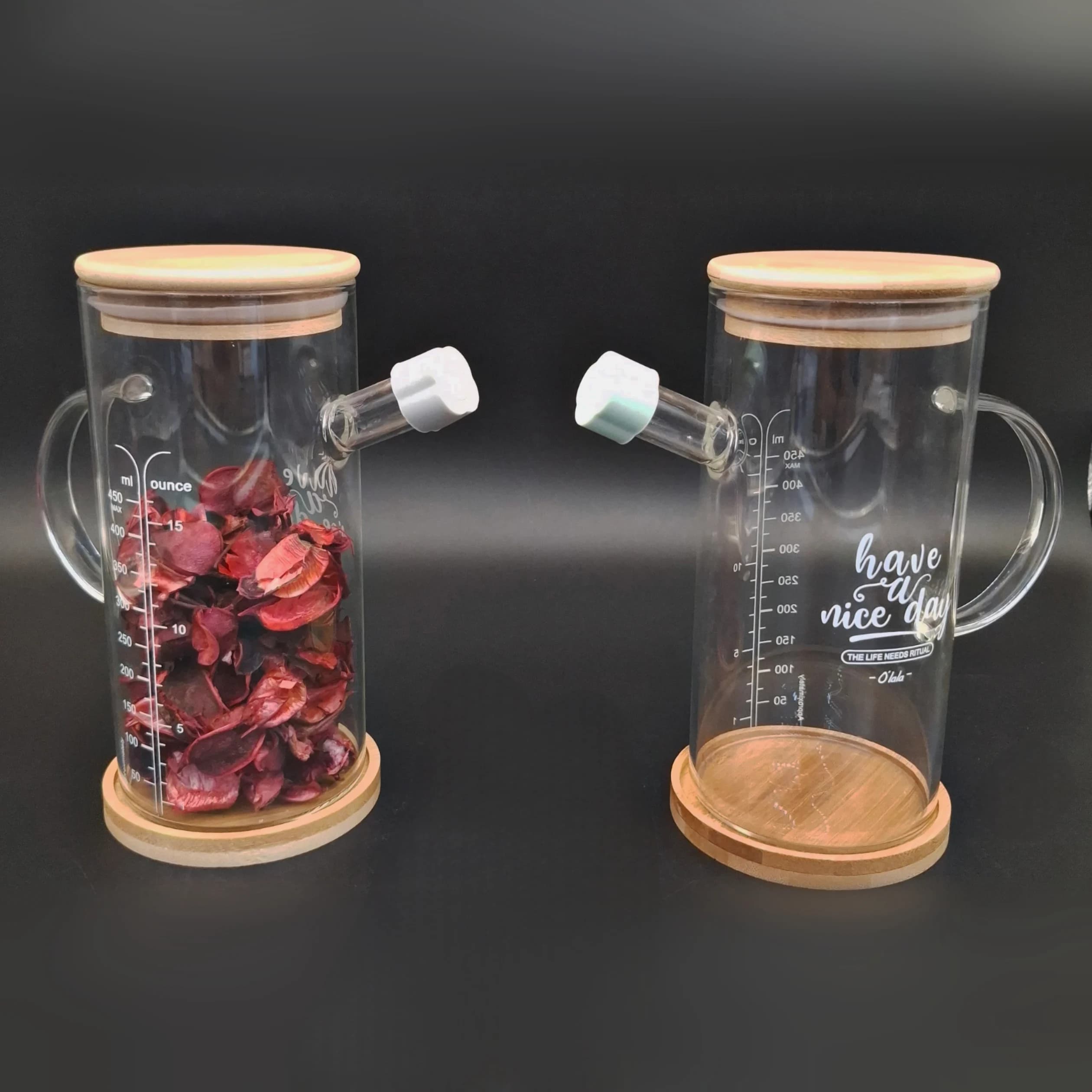 روغن ریز 450 ml پیرکس درب و زیره بامبو