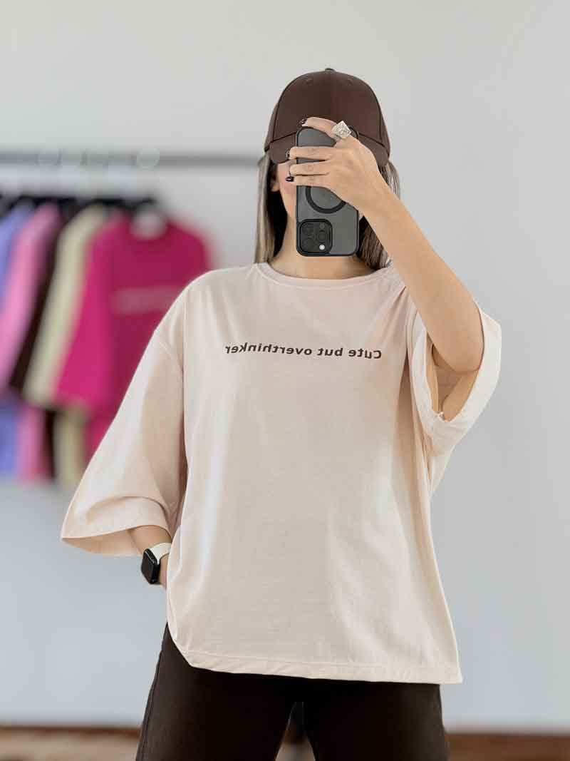 تیشرت cute but overthinker کد 8000 — تصویر ۷