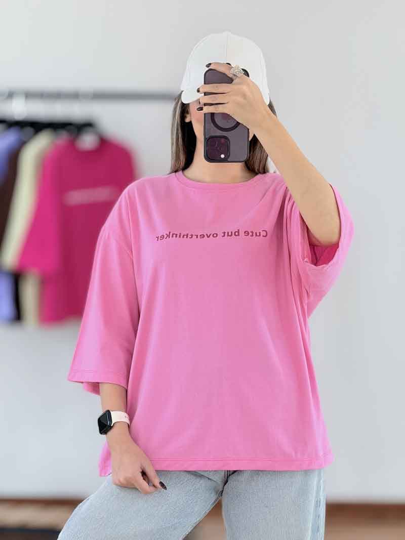 تیشرت cute but overthinker کد 8000 — تصویر ۸