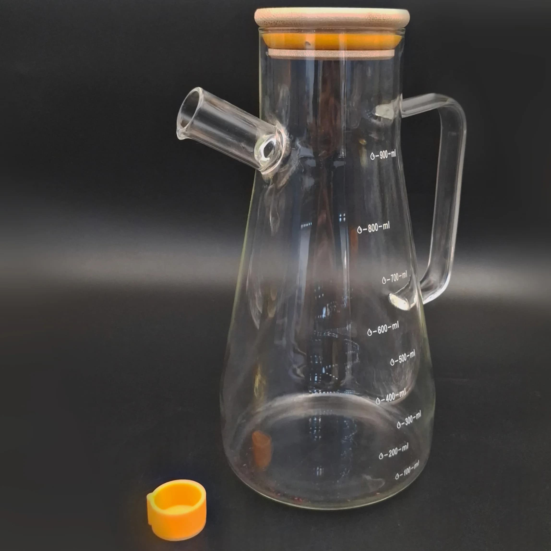روغن ریز 900 ml پیرکس درب بامبو — تصویر ۳