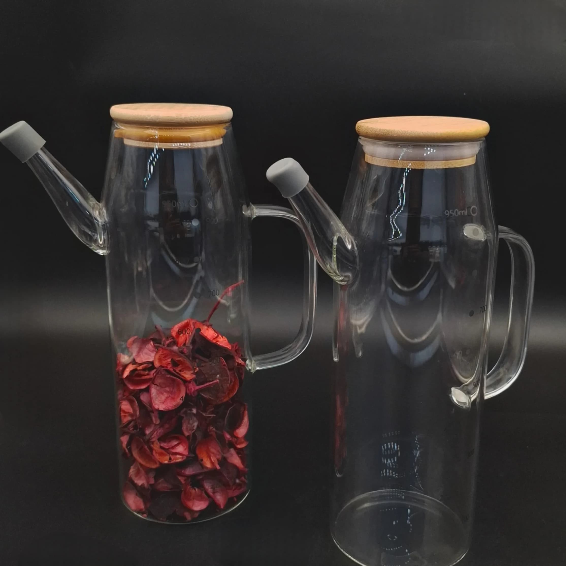 روغن ریز 950 ml پیرکس درب بامبو — تصویر ۲