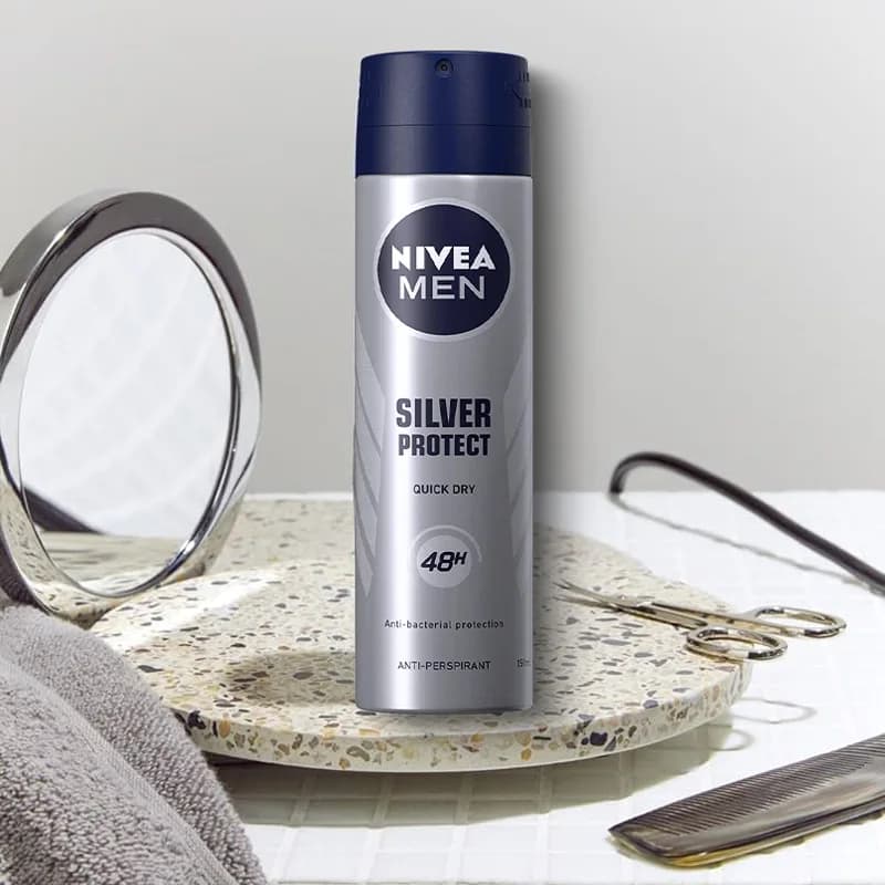 اسپری بدن مردانه مدل SILVER PROTECT 150ML کد SPBM13 — تصویر ۴