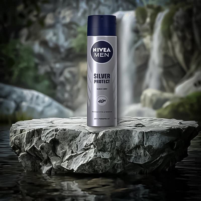 اسپری بدن مردانه مدل SILVER PROTECT 150ML کد SPBM13