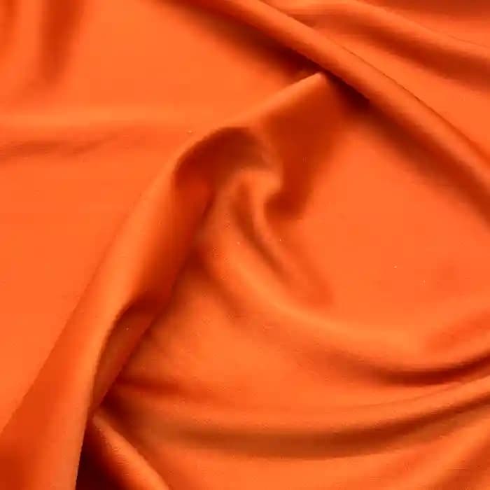 پارچه ساتن زارا رنگ نارنجی
