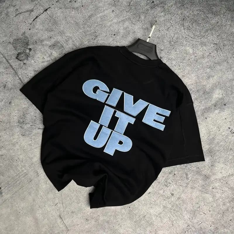 تیشرت باکسی سوپرلش مردانه give it up کد T201 — تصویر ۶