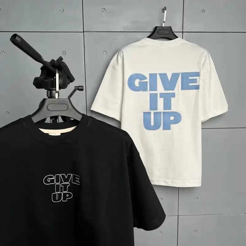 تیشرت باکسی سوپرلش مردانه give it up کد T201 — تصویر ۴