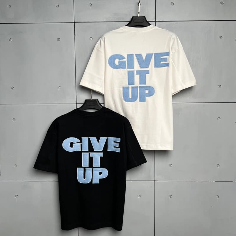 تیشرت باکسی سوپرلش مردانه give it up کد T201