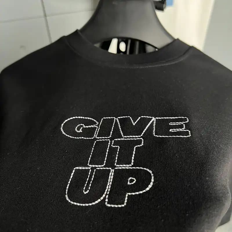 تیشرت باکسی سوپرلش مردانه give it up کد T201 — تصویر ۵