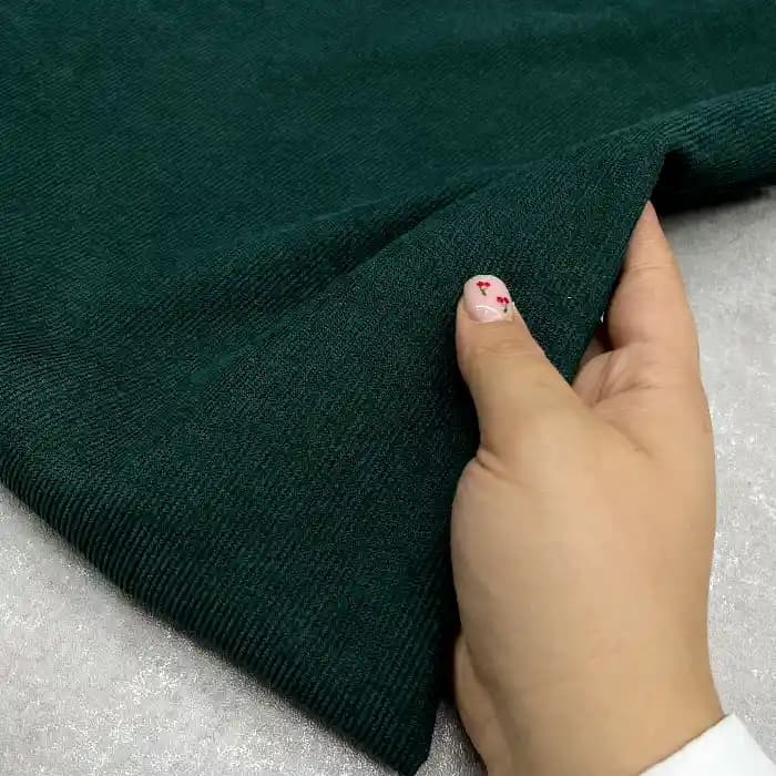 ‎مخمل کبریتی ریز رنگ سبز کله غازی — تصویر ۲
