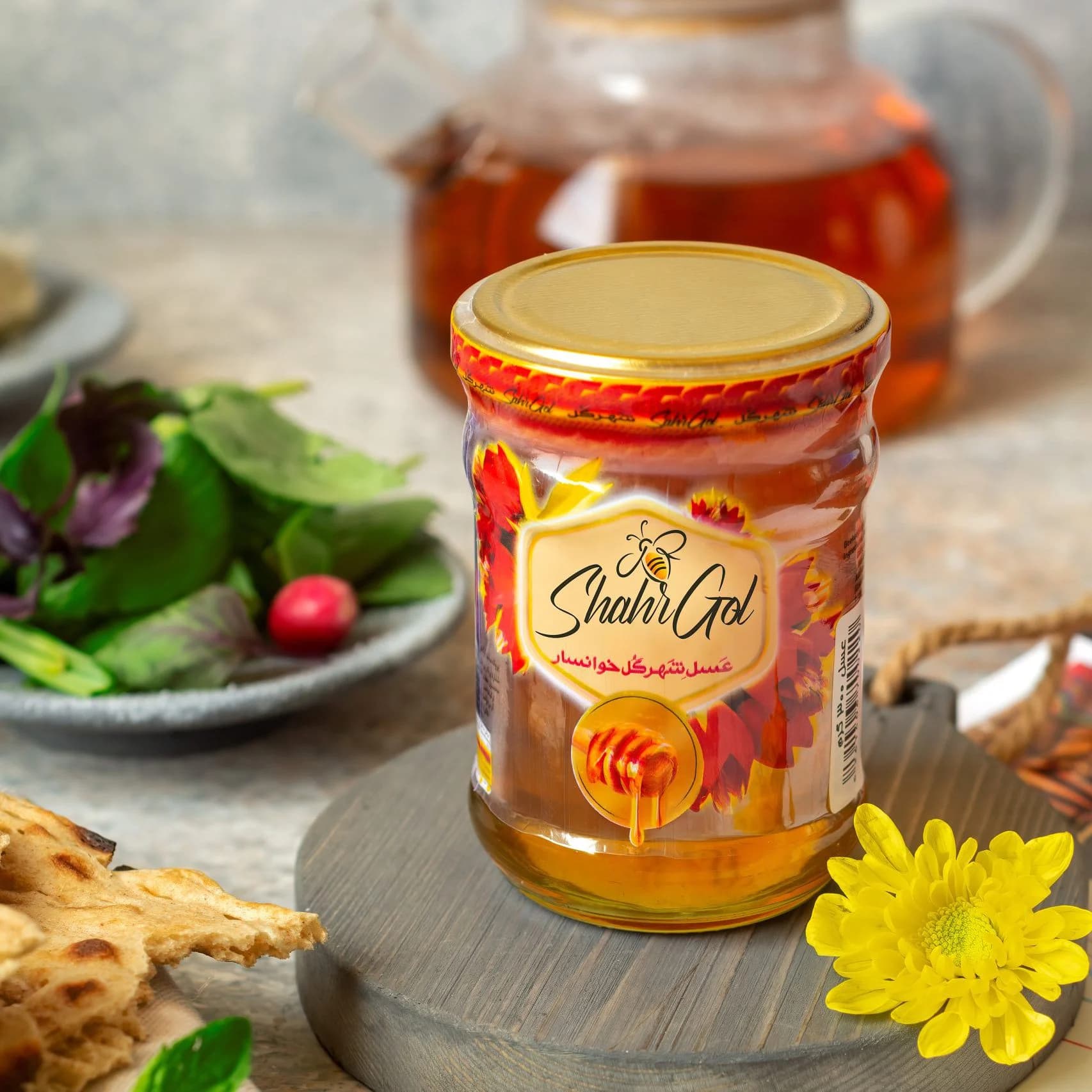 عسل شیشه جام 300 گرمی شهرگل — تصویر ۲