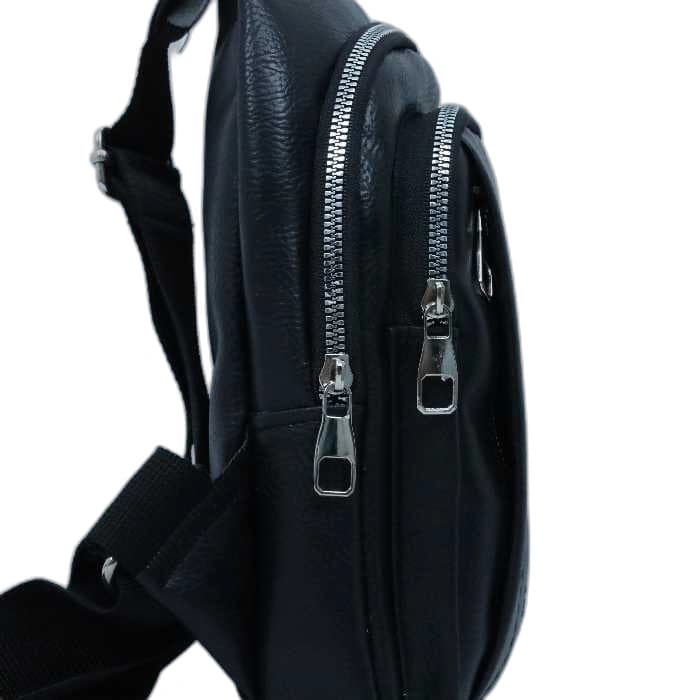 کیف بادی بگ مردانه چرم MONT BLACK ایتالیایی — تصویر ۵