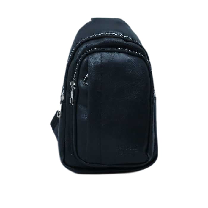 کیف بادی بگ مردانه چرم MONT BLACK ایتالیایی — تصویر ۴
