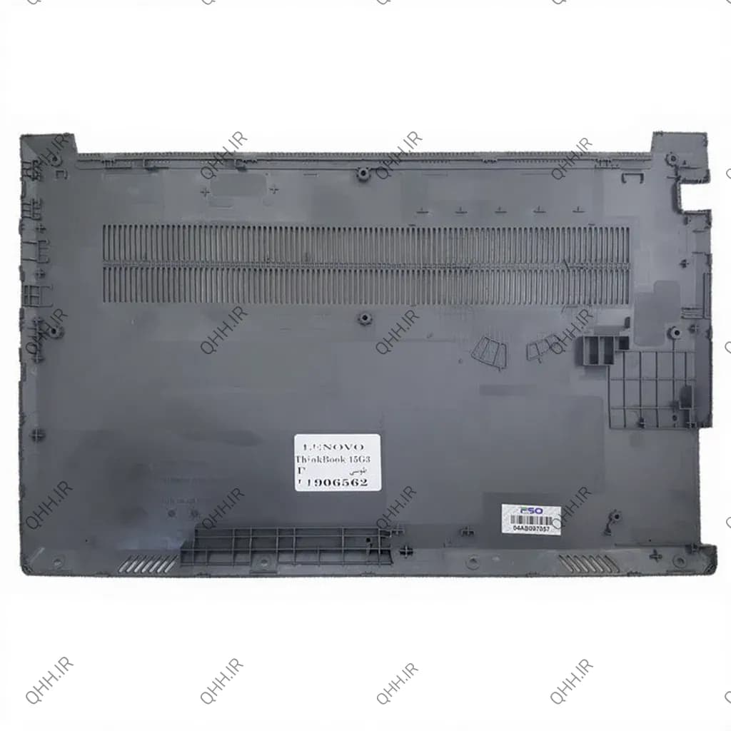 قاب کف لپ تاپ لنوو ThinkBook 15 G3 طوسی-بدون پلاستیک کف و کاور لن — تصویر ۲