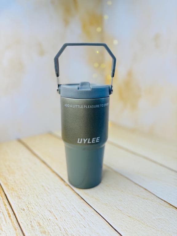 تامبلر تراول ماگ نی دار استیل UYLEE بدنه شاین 600 میل کد 3087 — تصویر ۴