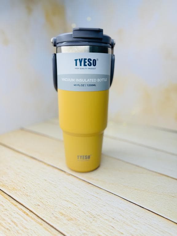 تراول ماگ تامبلر دسته بالا دوحالته 1200 میل تایسو TYESOدرب مات کد 3069 — تصویر ۴