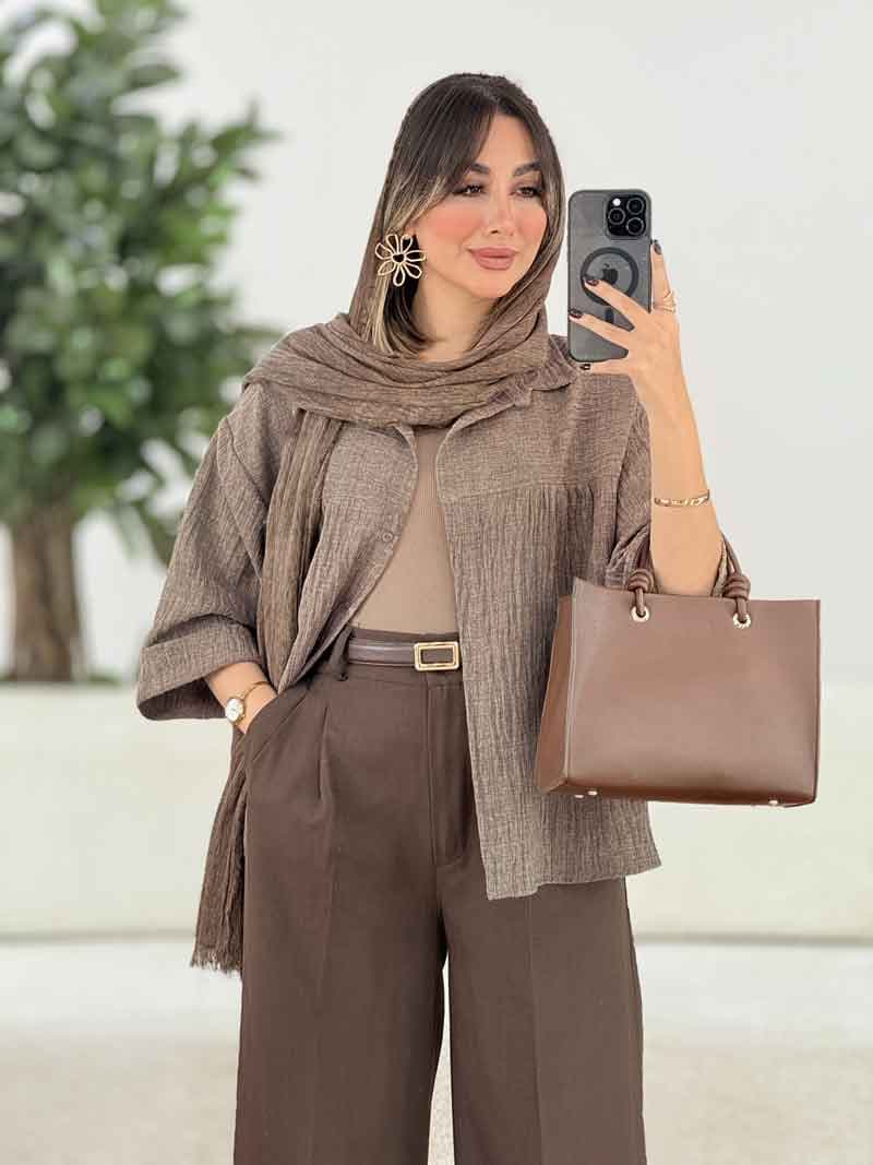 مانتو آستین پاکتی آنوشا کد 7994 — تصویر ۷