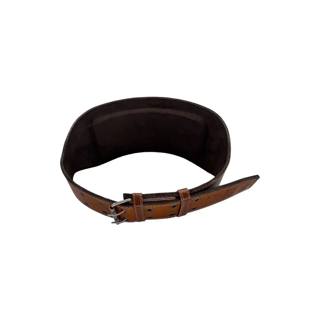 کمربند بدنسازی چرم حرفه ای IRONBULL — تصویر ۴