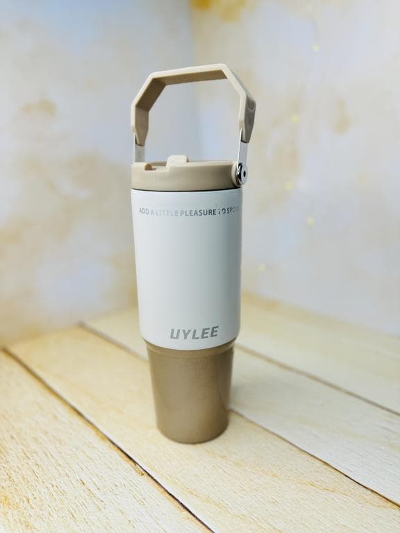 تامبلر تراول ماگ دسته دار سطلی UYLEE بدنه شاین بزرگ کد2994 — تصویر ۷