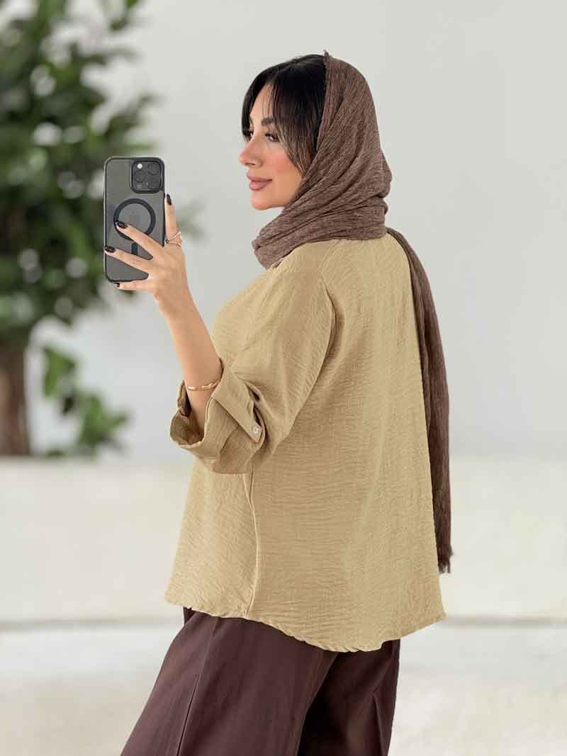 مانتو آستین پاگن آناهید کد 7978 — تصویر ۸