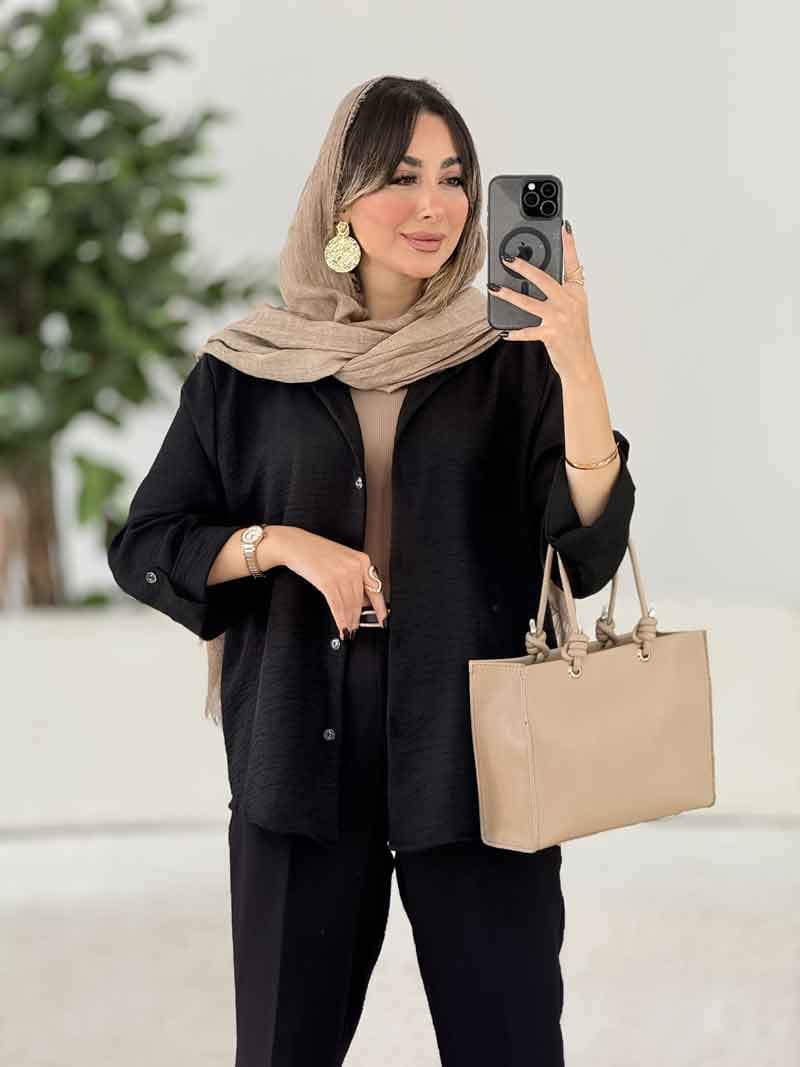 مانتو آستین پاگن آناهید کد 7978 — تصویر ۴