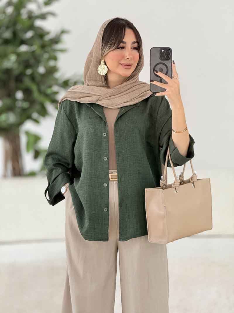 مانتو آستین پاگن آناهید کد 7978 — تصویر ۵