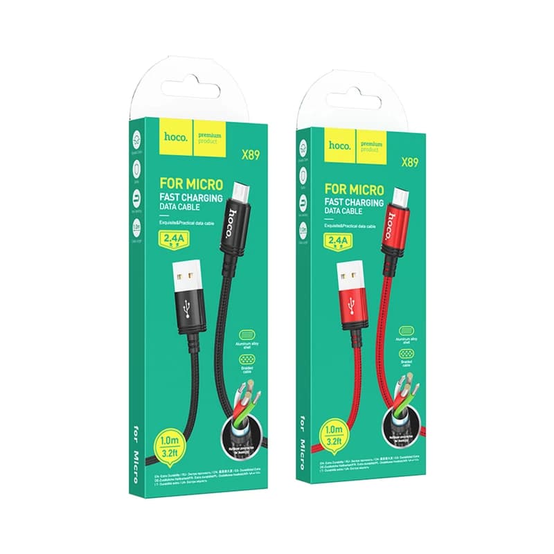 کابل شارژ Micro-USB hoco مدل X89 — تصویر ۶