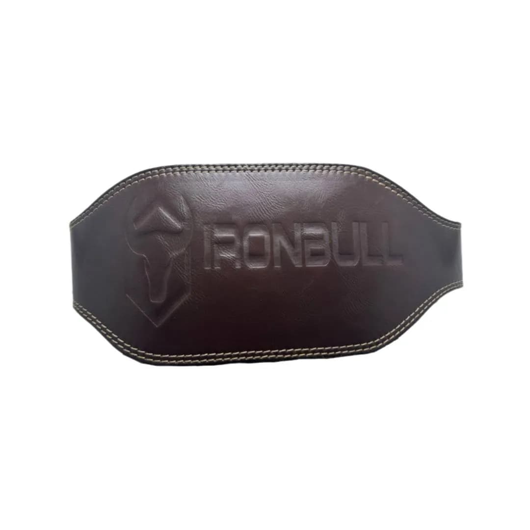 کمربند بدنسازی چرم صنعتی تقویتی IRONBULL — تصویر ۴