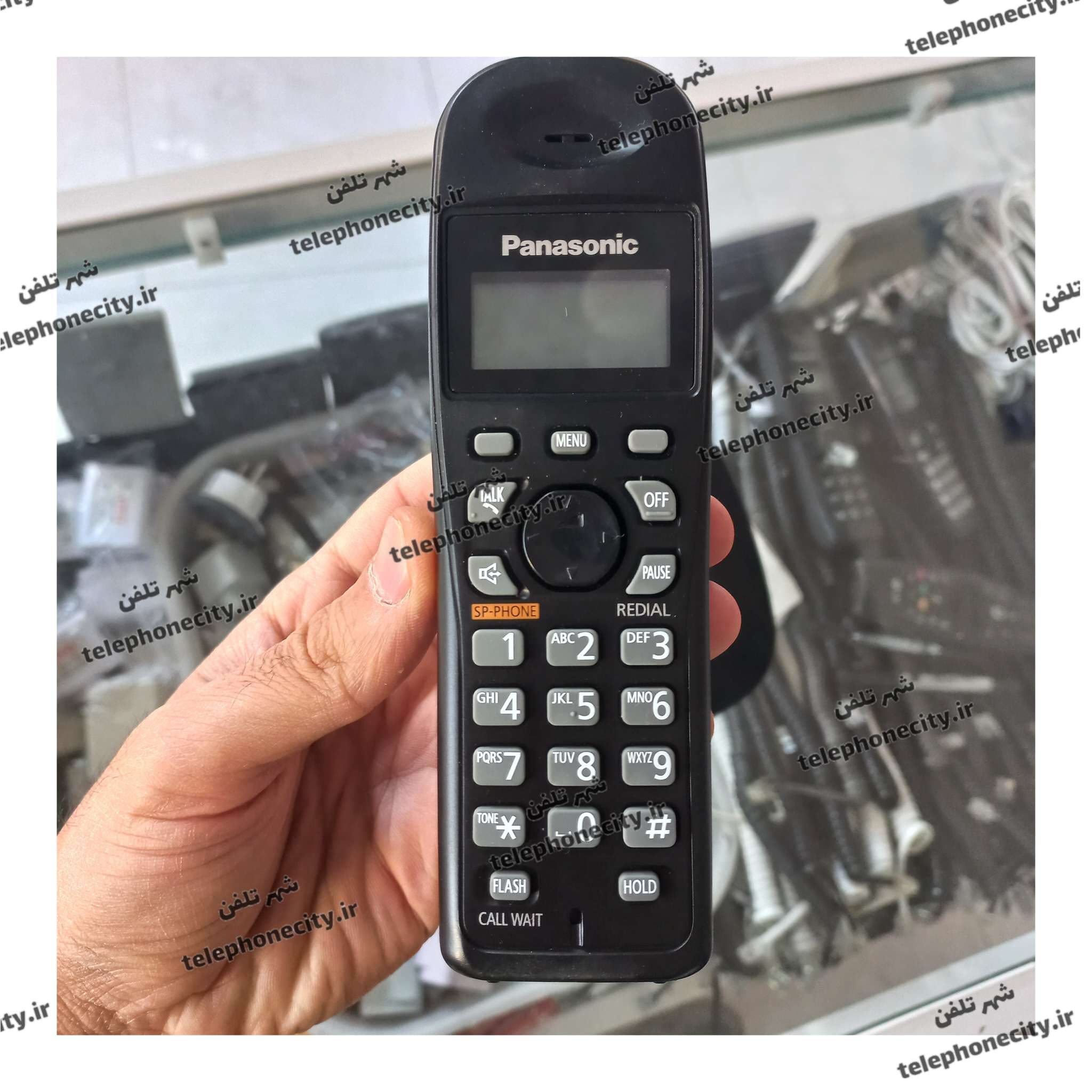 گوشی تلفن بی سیم پاناسونیک KX-TG3611، سرویس شده، رنگ سفید، کارکرده — تصویر ۹