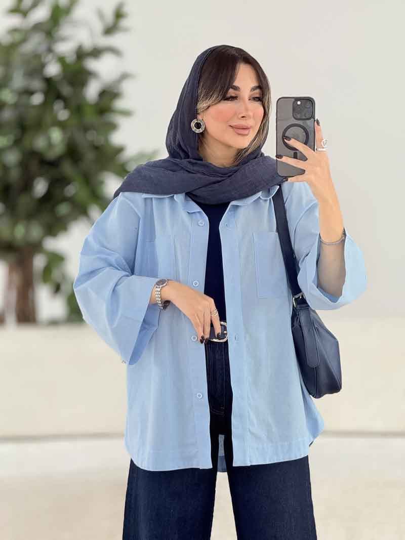 مانتو دو جیب پینار کد 7971