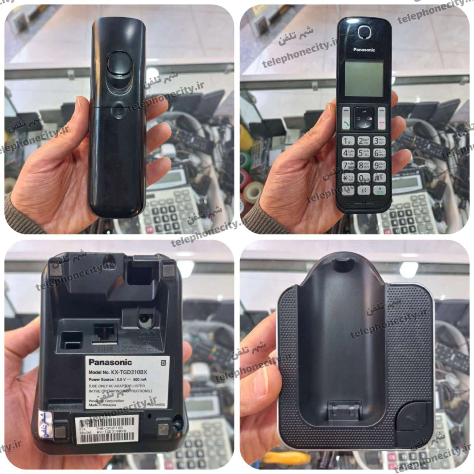 گوشی تلفن بی سیم پاناسونیک KX-TGD310BX، منو فارسی، سرویس شده، کارکرده — تصویر ۴
