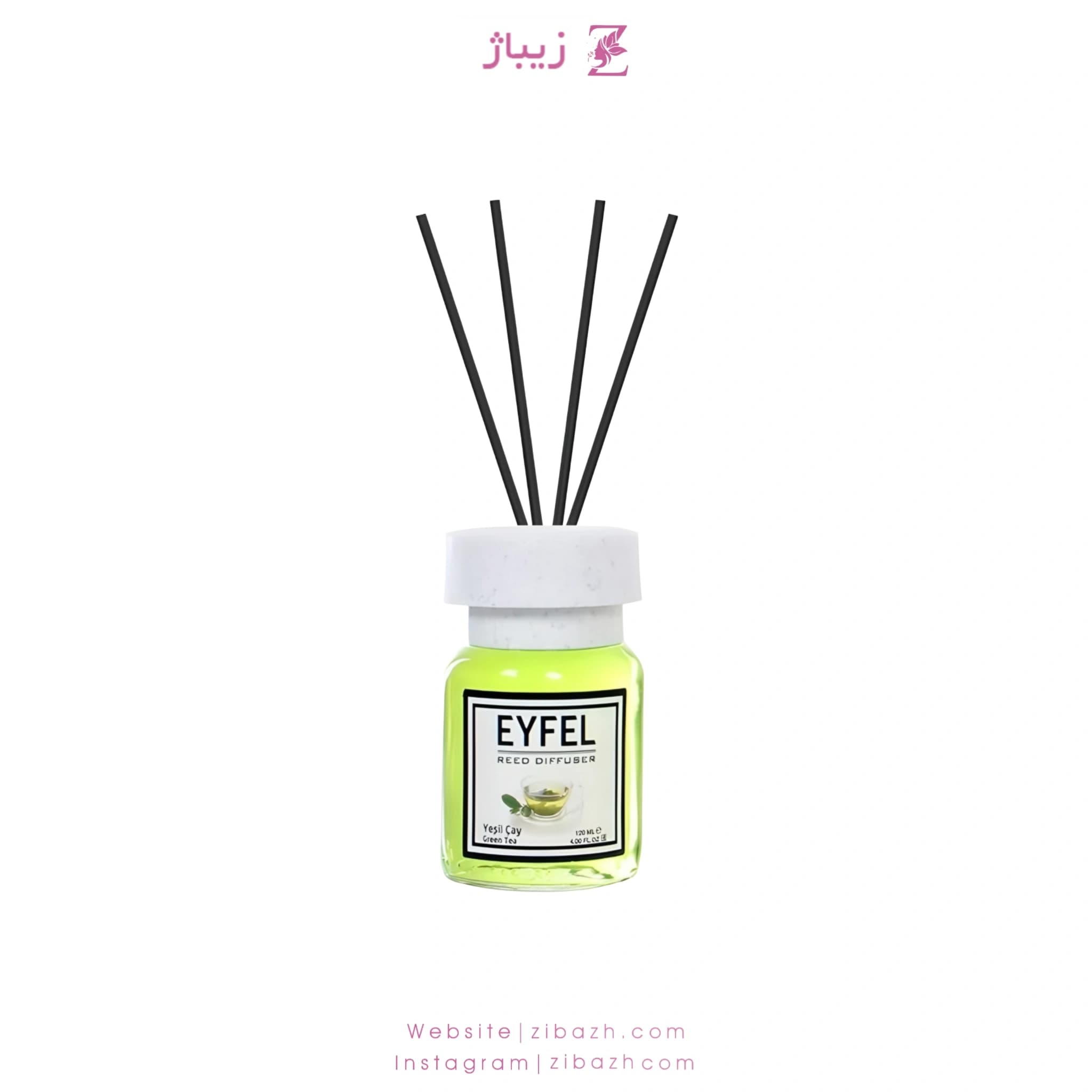 خوشبو کننده ایفل چای سبز 120 میل اصلی ترکیه ای Eyfel 120ml Original Turkey Green Tea — تصویر ۲