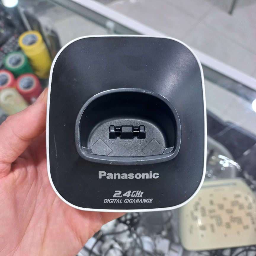 گوشی تلفن بی سیم پاناسونیک KX-TG3411، سرویس شده، کارکرده، رنگ سفید — تصویر ۷