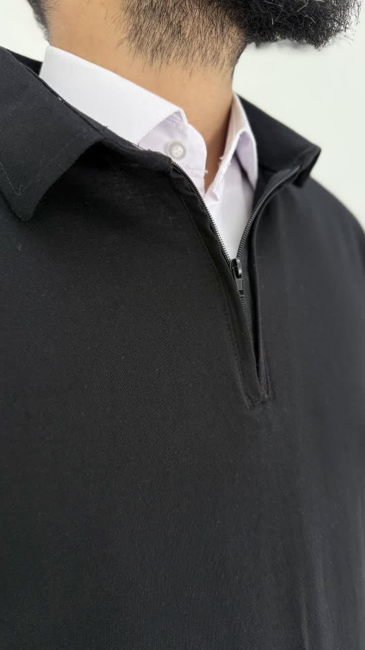 نیم زیپ مشکی آرمان — تصویر ۳
