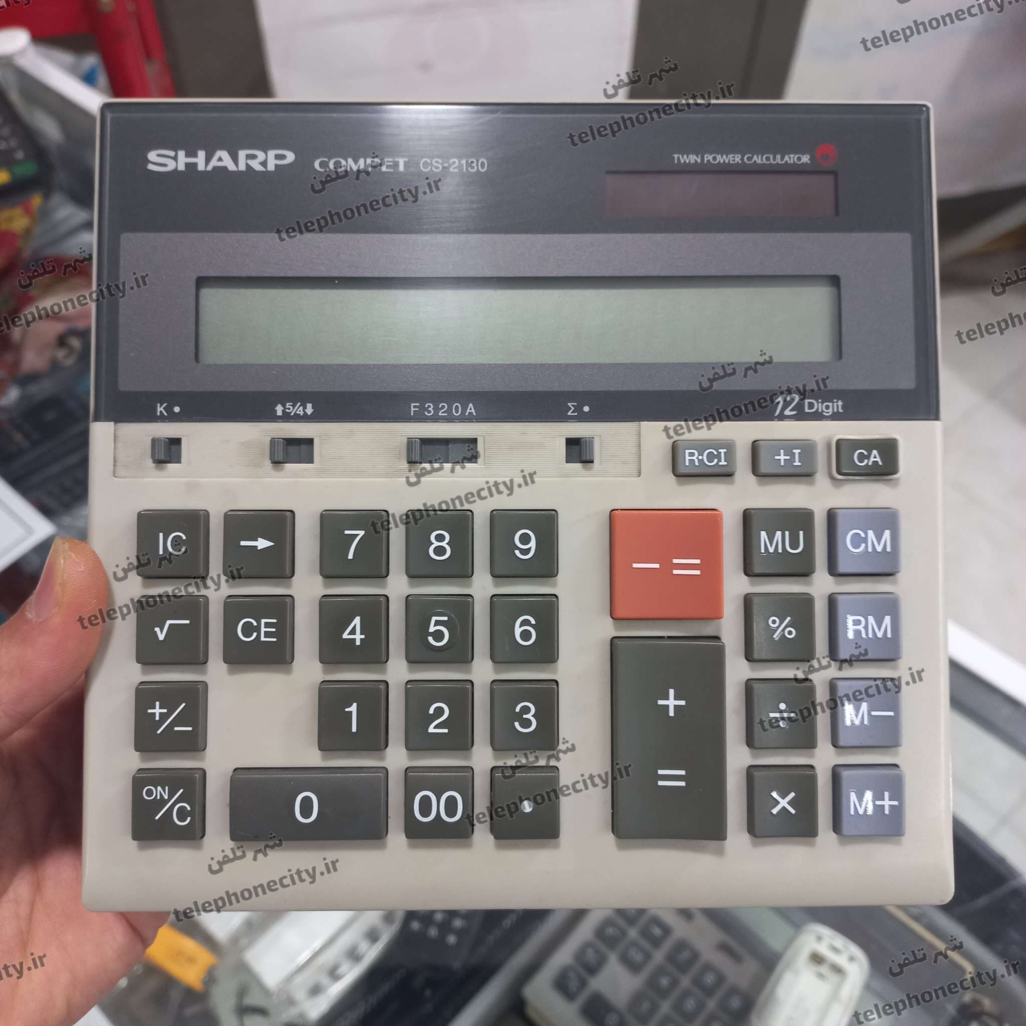 ماشین حساب حسابداری شارپ SHARP CS-2130، سرویس شده، کارکرده، کد 2 — تصویر ۳
