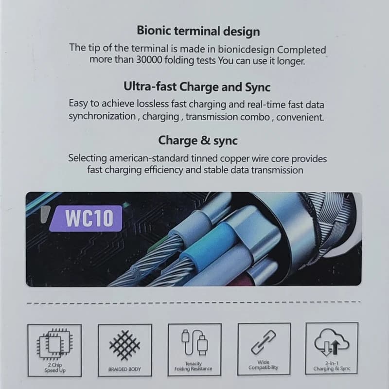 کابل شارژ تایپ سی Winner مدل WC10 — تصویر ۳