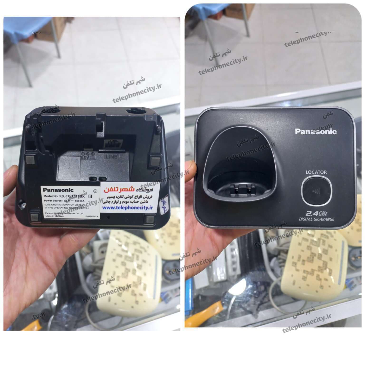 گوشی تلفن بی سیم پاناسونیک KX-TG3711BX، منو فارسی، سرویس شده، کارکرده، کد 3 — تصویر ۵