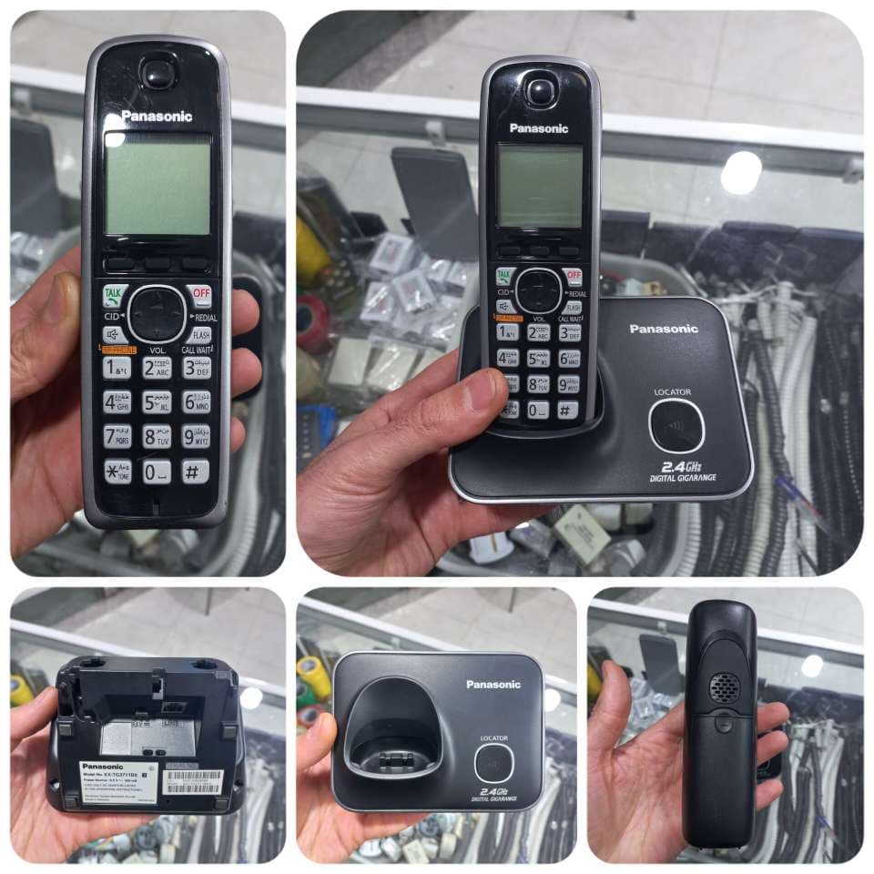 گوشی تلفن بی سیم پاناسونیک KX-TG3711BX، منو فارسی، سرویس شده، کارکرده، کد 3 — تصویر ۶