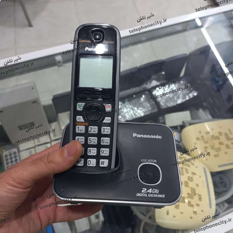 گوشی تلفن بی سیم پاناسونیک KX-TG3711BX، منو فارسی، سرویس شده، کارکرده، کد 3 — تصویر ۳