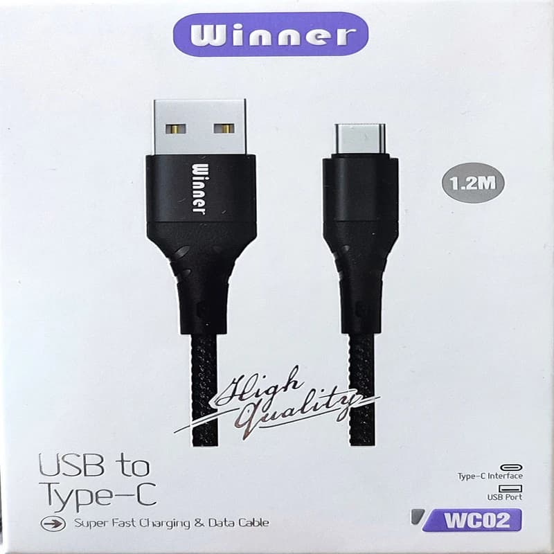 کابل شارژ تایپ سی Winner مدل WC02 — تصویر ۲