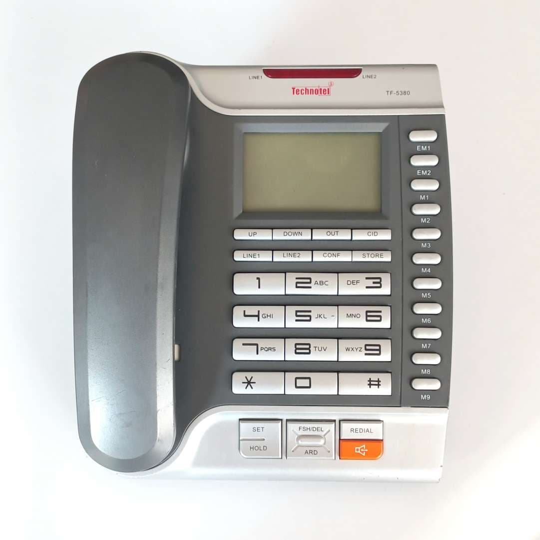 گوشی تلفن تکنوتل TF-5380، دوخط، کارکرده