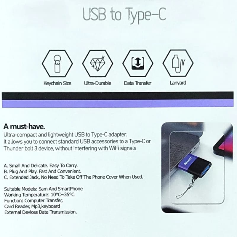 مبدل USB به Winner USB-C مدل W005 — تصویر ۳