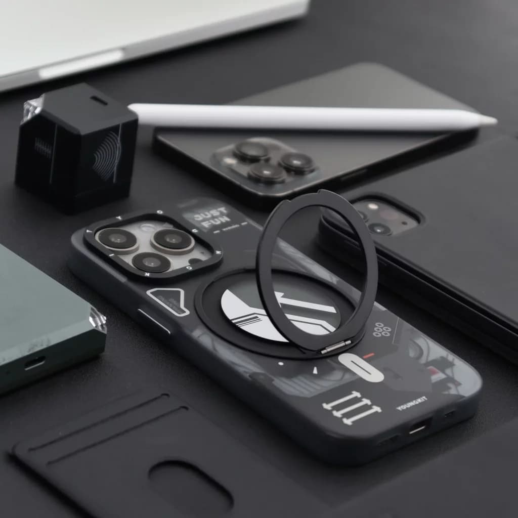قاب آيفون 16 پرو مکس برند YOUNGKIT طرح CYBERPUNK360 — تصویر ۵