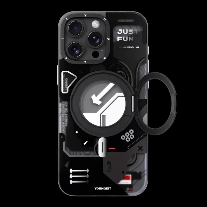 قاب آيفون 16 پرو مکس برند YOUNGKIT طرح CYBERPUNK360