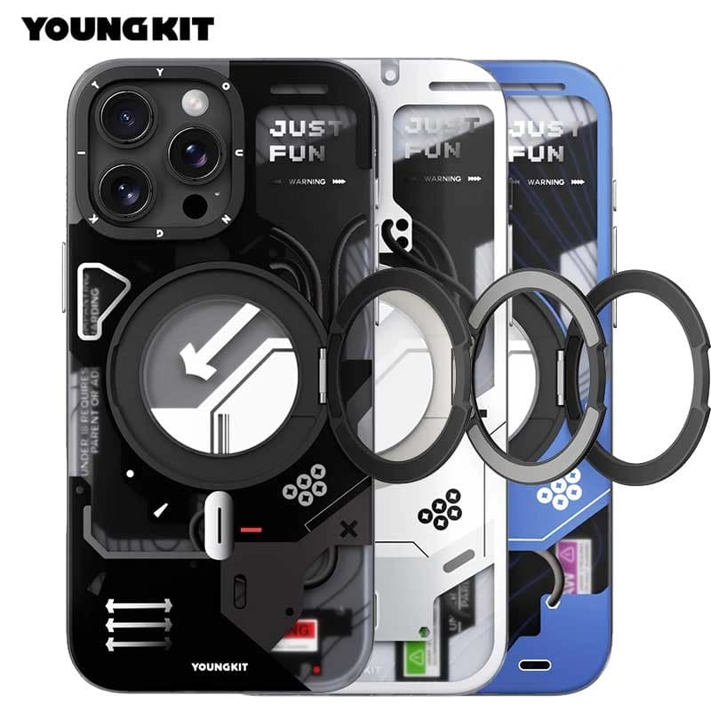 قاب آيفون 16 پرو مکس برند YOUNGKIT طرح CYBERPUNK360 — تصویر ۷