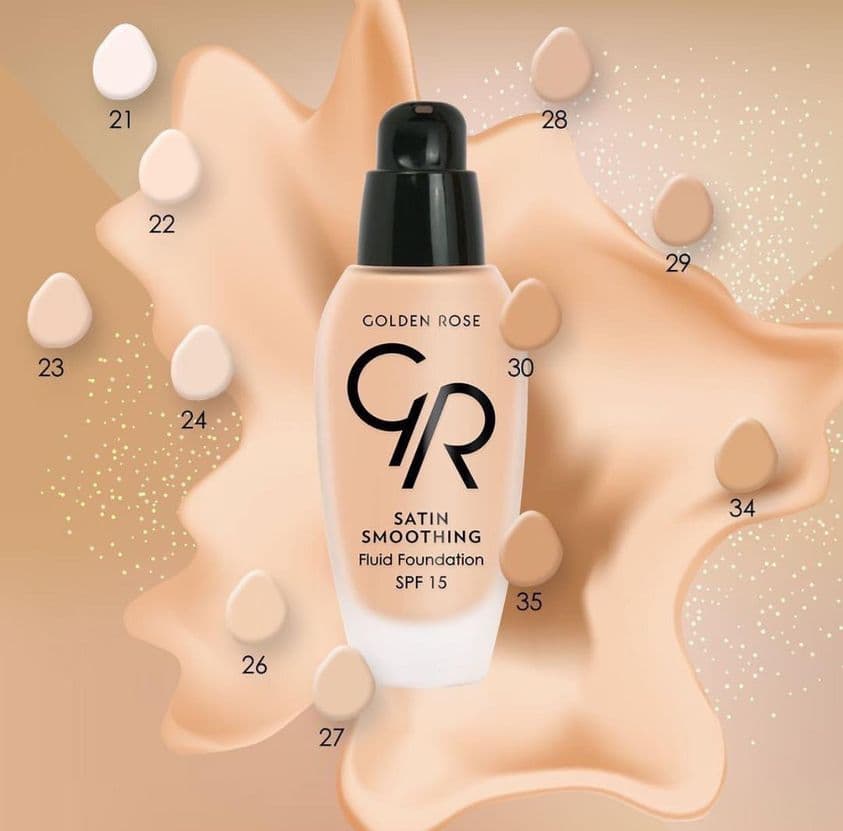 کرم پودر ساتین گلدن رز مدل Satin Smoothing — تصویر ۷