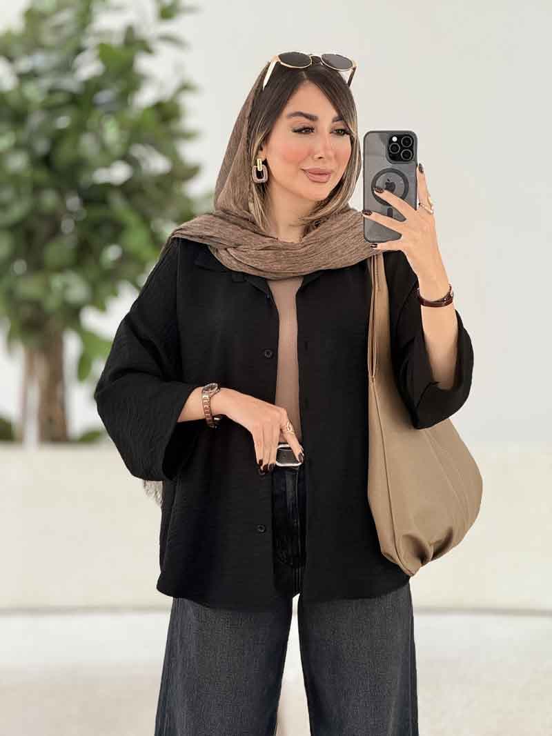 مانتو پشت پیله ژاله کد 7928 — تصویر ۵