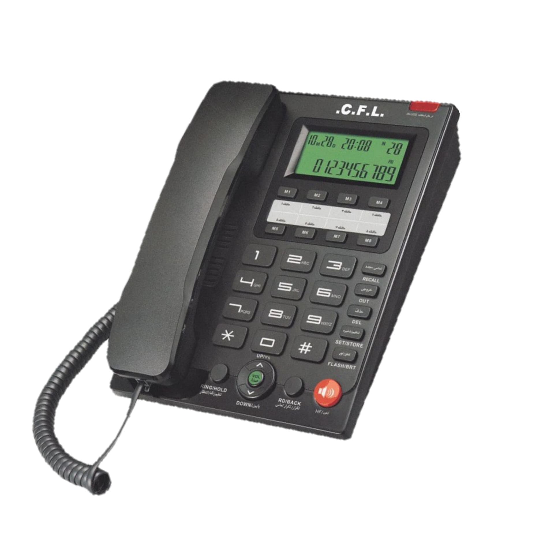 گوشی تلفن رومیزی سی اف ال مدل CFL-1216، رنگ سرمه ای