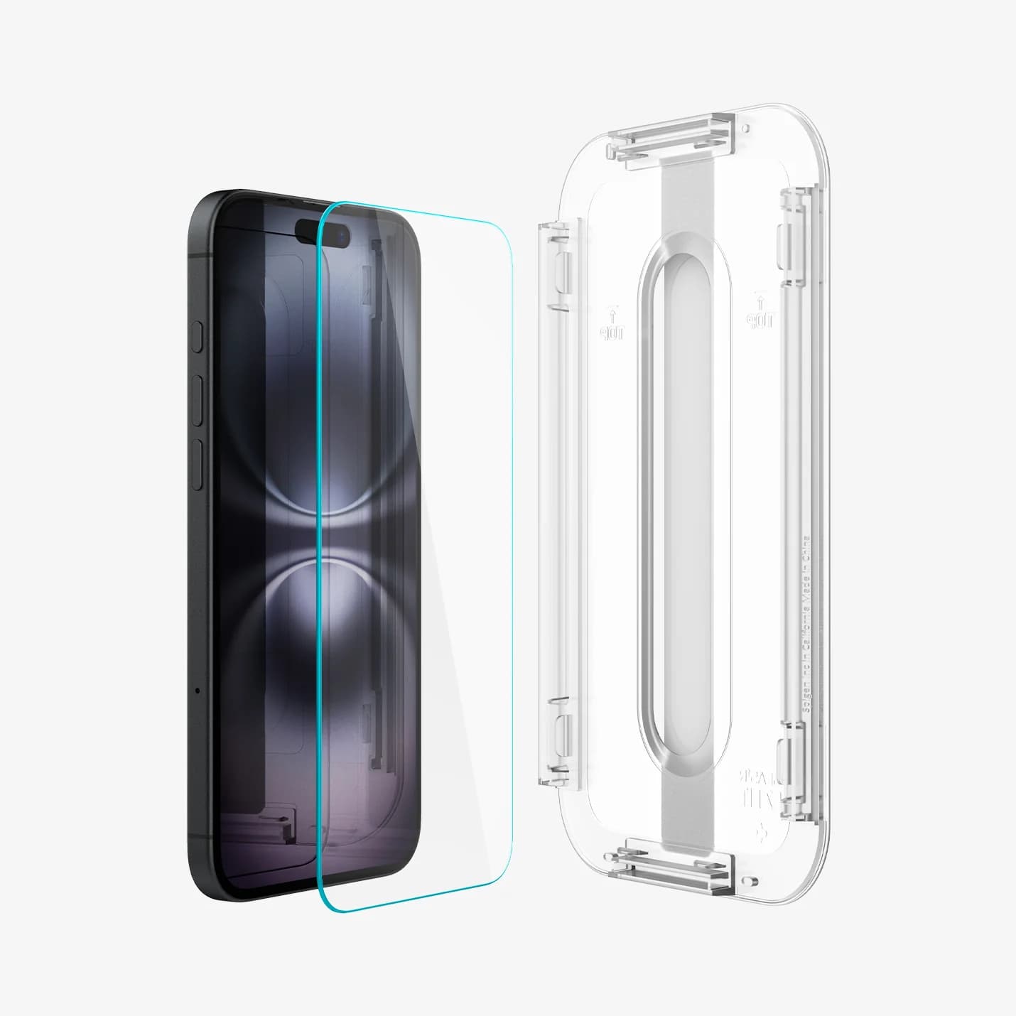 گلس 16نرمال از برند SPIGEN مدل TR EZFIT شفاف — تصویر ۸
