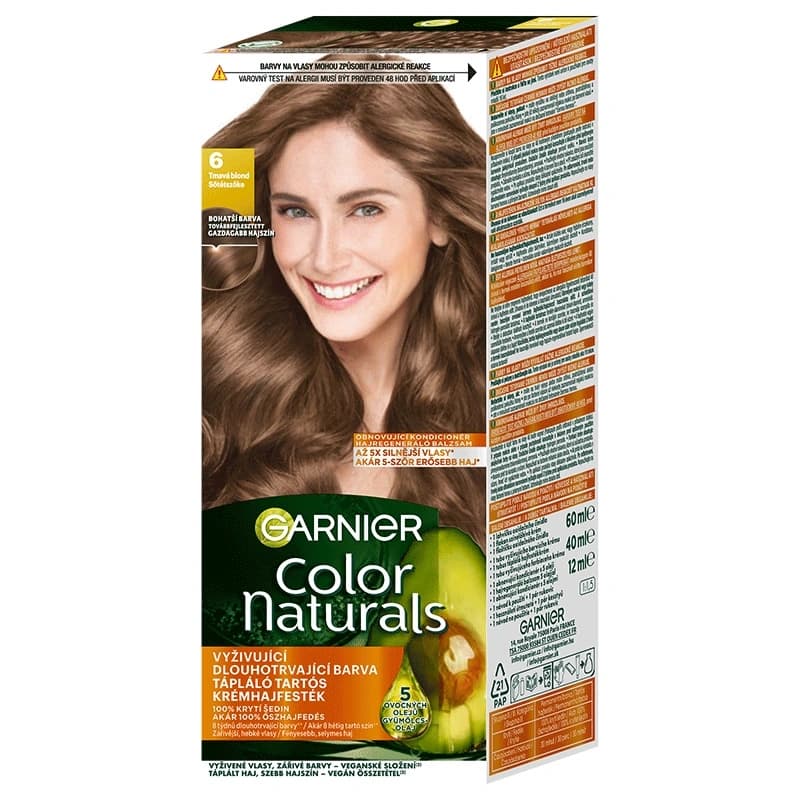 کیت رنگ مو شماره 6 گارنیر مدل Dark Blonde (بلوند تیره)
