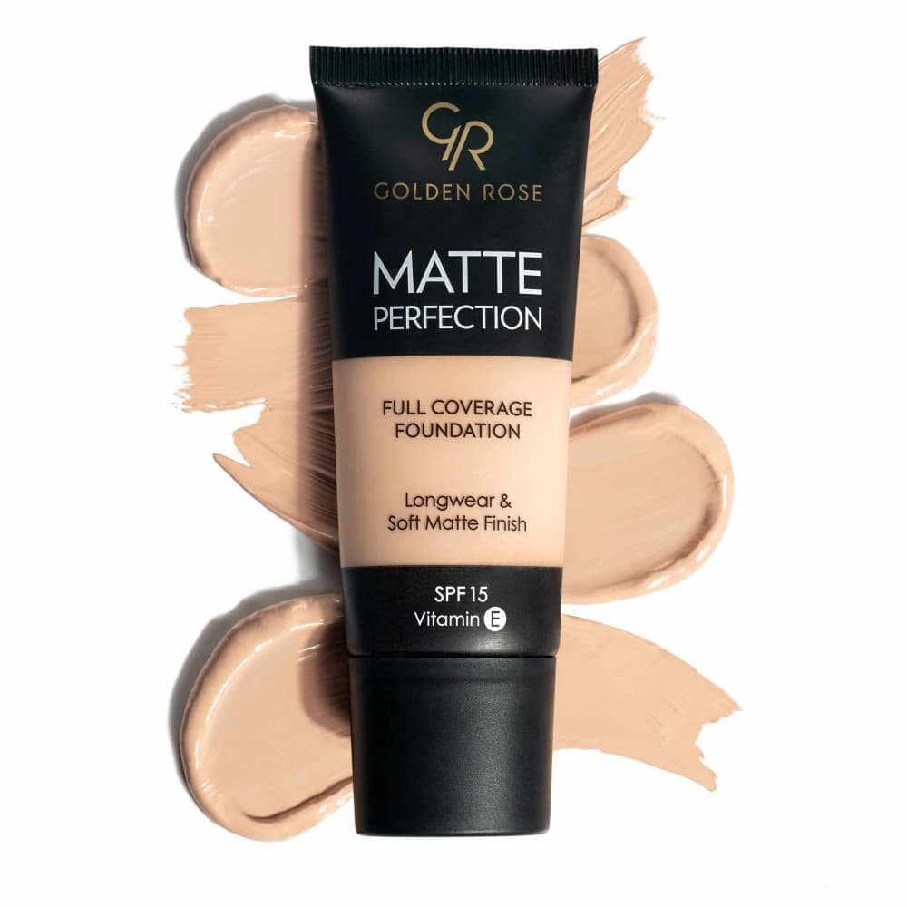 کرم پودر تیوپی مات گلدن رز مدل Matte Perfection با SPF 15 — تصویر ۲